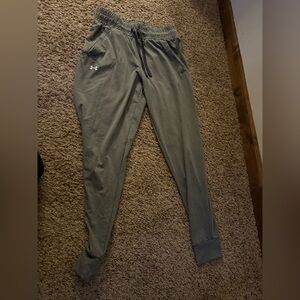 Grey under armor sweatpants